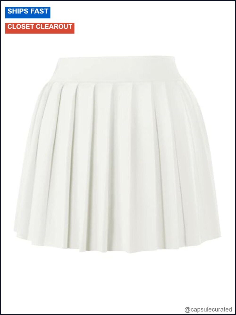 Pleated Mini Skirt High Waisted A-Line Stretchy Skater Party Club Skirt